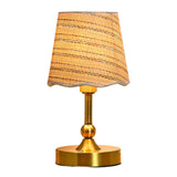 Nordic Style LED Table Lamp Vintage Touch Control Small Night Light USB Rechargeable Eye Protection Atmosphere Lamp Bathroom