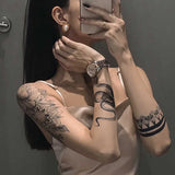 1 sheet Snake Tattoo Stickers Unisex Temporary Tattoo Waterproof Fake Tattoo 2-5 Days