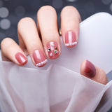 24Pcs/Set Wearable Ballerina Nail Removable Coffin Nail with Glue Fake Nails Finished Girls Cute Kawaii Press on False Nails Art