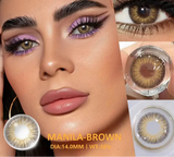 1 Pair Brown Color Series Contact Lenses for Eyes Fashion Natural Lenses High Quality Soft Lens Cosmetics Pupils Yearly