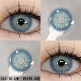 Ikeehome  2Pcs Color Contact Lenses with Eyes Natural Blue Contact Lenses Brown Pupils Beauty Gray Lenses Yearly Green Contacts