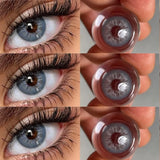 Eyes Color Contacts Colored Contact Lenses Lens Plano Small Pupil Myopia Brown 14.2mm 2Pcs 12 Months