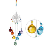 Hanging Crystal Lighting Ball Pendant DIY Tree Of Life  Sun Catcher  Prism for Outdoor Home