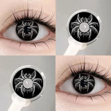 2Pcs Halloween Cosplay Color Contact Lenses for Eyes Crazy Red Anime Accessories Yellow Blue Pupilentes Fast Shipping