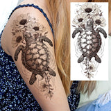 1 Sheet Beautiful Butterfly Flowers Temporary Tattoos For Women Girls Waterproof Fake Tattoos Floral Animals Temp Tatoo Stickers
