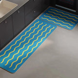 Kitchen Carpet Waterproof Oil-proof PVC Leather Washable Floor Mats Long Strip Runner Kitchen Rug Home Decoration Tappeto Cucina