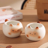 1Pc Siamese Cat Coffee Cup Creative Cute Kitten Mug High-Looking Exquisite Cup Suitable for Coffee Shop Latte Latte Cup Office Living Room Home Bedroom Drinking Cup Afternoon Tea Flower Tea Black Tea Cup Gift