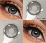 1 Pair Colored Contact Lenses for Eyes Natural Fashion Lenses Gray Beauty Pupils Blue Eye Lens Cosmetics Soft Contacts