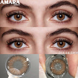 Gray Color Contact Lens 1 Pair Yearly Coloured Contact Lenses Brown Lenses for Party Cute Eyes Contacts Daily Eye Makeup