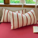 Ins Nordic Bedding Set Simple Style Striped Duvet Cover Set Soft Flat Sheet Single Twin Size Double Bed Sheet Set For Bedroom
