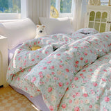 New Class A All-cotton Oxygen-enriched Double-layer Yarn Printed Quilt Cover Skin-friendly  Breathable Duvet Cover 220x240