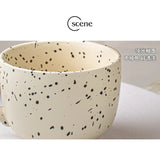 Nordic Style Matte Splashed Ink Drinking Mug Household Simple Breakfast Milk Cups Fashion Office Handgrip Large Coffee Cup