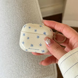 Spring Fresh Blue Flower INS Soft Case for Apple AirPods 4 Protection Cover for AirPods Pro 2 3nd Generation Earphone Cases