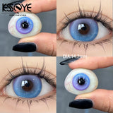 2Pcs Best Selling Color Contact Lenses Myopia Degree -0.00 to -8.00 Purple Series Soft Lens EyeBeauty Pupil