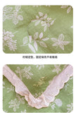 French Style Double-Layer Yarn Bean Quilt Spring and Autumn Warmth Quilt Adult Double Four Seasons Comforter Quilt Lace Ruffles