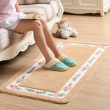 Ins Pastoral Style Bath Mats Bathroom Multiple Sizes Carpets Kitchen Anti-slip Doormat Shower Room Toilet Rugs Floor Area Pads
