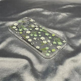 ins Light green flowers phone case For iPhone 16PRO 15 14 131211ProXRXS Max78 Plus12MiniY2K creativity Anti fall Case back Cover