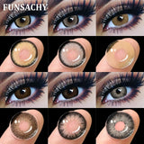 1Pair New Colored Contact Lenses for Eyes Big Black Eye Lens Natural Yearly Cosmetics Beauty Women Men Pupils Fast Ship
