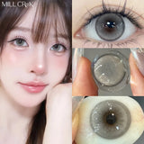 1Pair Myopia Lenses Colored Pupils for Eyes Natural Brown Cosmetics Contacts Green Eye Lenses Gray Blue Lenses Yearly