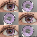 1 Pair Cosplay Contact Lenses for Eyes Colored Fashion Pink Contacts Lens Purple Cosmetic Pupil Yearly Contact Lenses
