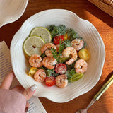 Salad Bowl 8.5In Irregular Lace Edged Serving Platter Creative Salad & Dessert Plate Reusable Restaurant Kitchen Tableware