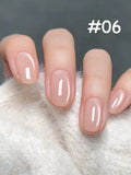 12ml 1-16pcs Autumn Nails New Clear Pink Glass Bead Moonlight Magnet Cat Eye Gel Nail Polish Whitening Nail Supplies