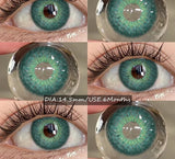 New Colored Contact Lenses 2pcs Fashion Blue Eyes Contacts Gray Beauty Pupils Brown Colorful Makeup Contact Green Lens