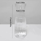 Mushroom Shaped Flower Vase Transparent Glass Vase Plant Hydroponic Aromatherapy Bottle Desktop Decoration Ornament