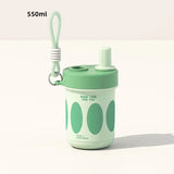 Stainless Steel Tea Cup with Infuser and lid 550ml Tea Office Mug Tumbler with Lids and Straws Portable Coffee Travel Mug Cups