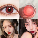 2pcs Color Contact Lenses for Eyes Vampire Series Twilight Eyes Vampire Eyes Red Lenses Prescription Myopia Lenses Fast Delivery