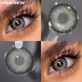Crush Brown Color Contact Lenses 14.5mm Small Pupil Yearly Use Korea Design for Daily Makeup