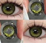 Color Contact Lenses for Eyes Real Looking Myopia Prescription Contacts Lense with Degree green Cosmetics Contact Beauty Pupil