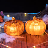 5Pairs LED Pumpkin Lamps Battery Powered Luminous Decor Light for Indoor Outdoor Tabletop Holiday Decoration Pumpkin Decor Light
