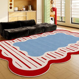 Creative Colorful Special-shaped Living Room Carpet Irregular Sofa Coffee Table Floor Mat Home Bedroom Bedside Soft Plush Rug