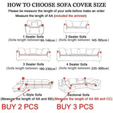 Water-resistant Thicken Sofa Cover 1/2/3/4 Seaters Leaf Jacquard Solid L Shaped Slipcover Elastic Full Wrap Corner Couch Cover