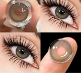 2pcs Colored Lenses For Eyes HAWAII Series Natural Beautiful Cosmetic Contact Lenses Yearly Use Myopia Beautiful Pupil