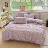 Pure Cotton Bedding Set Four Piece Bed Sheet Set Comforter Set Single Double  Bed Quilt Cover Rural Style Floral Bed Linens