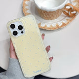 Cute Cartoon Wave Point Candy Color Case for iPhone 16 15 14 17 Pro Max 12 13 17 Air Polka Dot Soft Silicone Ins Korean Cover