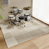 Musical Instrument Drum Set Carpet, Music Room Floor Mat, Soundproofing and Shock Absorption, Large Area Rug, Home Decoration, M