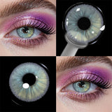 Eye Eyes Color Contacts Colored Contact Lenses Lens Small Pupil Daily Beauty Black Blue Brown 2Pcs 6 Months Half Year