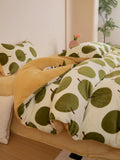 Ultra-Soft Warm Milk Velvet Bedding Set Cartoon Winter Faionable Tee-Piece Bedding Set Fine Texture Durable Active Printing