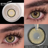 1 pair Colored Contact Lenses for big Eyes Natural Eye Lenses Gray Contact Green Lenses Blue Lenses Fashion Lenses