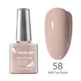 Nail Gel Polish 7.5ml HEMA/TPO FREE Red Sparkle Sequin Gel Nails Beautiful Semi Permanent Soak Off UV LED Gel Polish