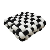 Square Knot Stuffed Cushion Nordic Aesthetic Pillow Decorative Plush Pillow Office Sleeping Floor Windowsill Back Cushion Decor