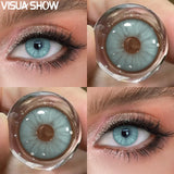 1 Pair Contact Lenses for Cosplay Makeup Blue Lenses Eyes Contacts Yearly Small Pupil Cosmetics Brown Lenses for Party