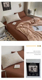 Hot Bedding Set Bedroom Decor Washed Cotton Double Duvet Cover Set Duvet Cover Flat Sheet Quilt Cover Pillowcase Home Textiles