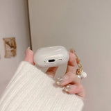 Dreamy Pearl Shell Case For AirPods 4 Pro 2 3 1 Cover For AirPods Pro2 Pro 2 2nd 3rd 1st 4th Cases With Keychain Headphone Coque