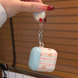 New Cartoon Cute Bear Bowknot Silicone Shockproof Protection Case for AirPods Pro 2 for AirPods 4 3 2 1 Soft Cover Cake Pendant