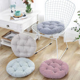 Stripe Garden Patio Seat Cushion Round Chair Pad Home Floor Cushion 22 Inch Window Pad Throw Pillows Indoor/Outdoor