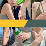 138 Patterns 15 Days Temporary Tattoo Stickers Waterproof 15 Days Tattoo Cute Small Fresh Pattern Fake Tattoos